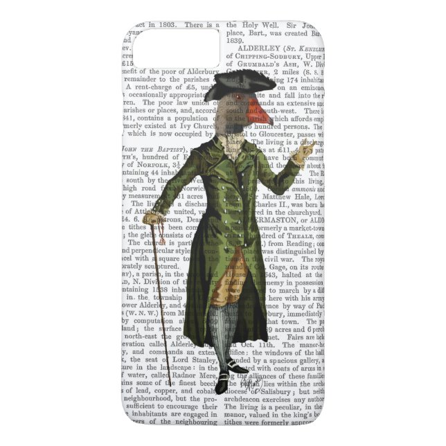 Goose in Green Regency Coat 2 Case-Mate iPhone Case (Back)
