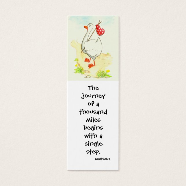 'Goose' Inspirational Bookmark (Front)