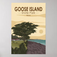 Goose Island State Park Texas Vintage 