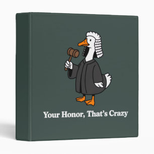 Goose Lawyer Law School Graduation Gift Funny  Binder