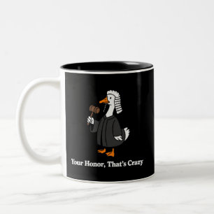 Goose Lawyer Law School Graduation Gift Funny Two-Tone Coffee Mug