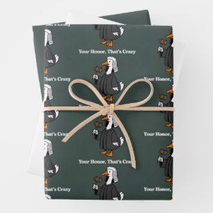 Goose Lawyer Law School Graduation Gift Funny  Wrapping Paper Sheet