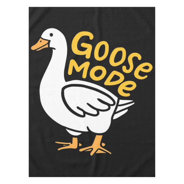 Goose Mode | Duck Pattern Throw Blanket Tablecloth (Front)