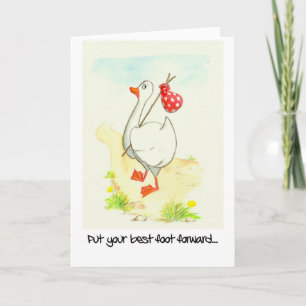 'Goose' Motivational Greeting Card