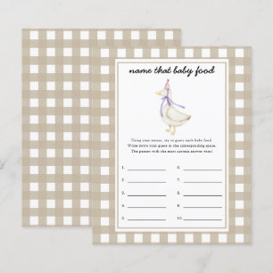 goose - Name that baby Food shower game