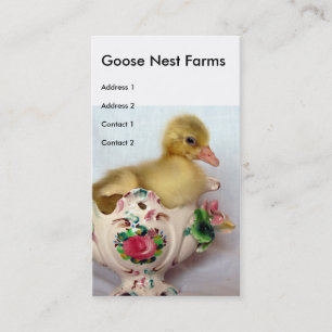 Goose Nest Farms Business Card