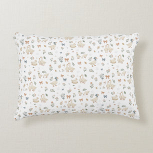 Goose Nursery Neutral Accent Pillow