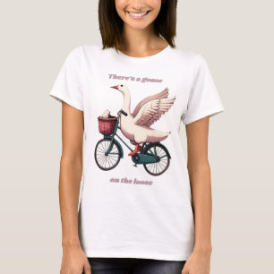 Goose on Loose à vélo, dames T-Shirt