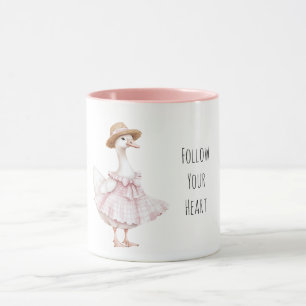 Goose Pink Dress Hat Mug