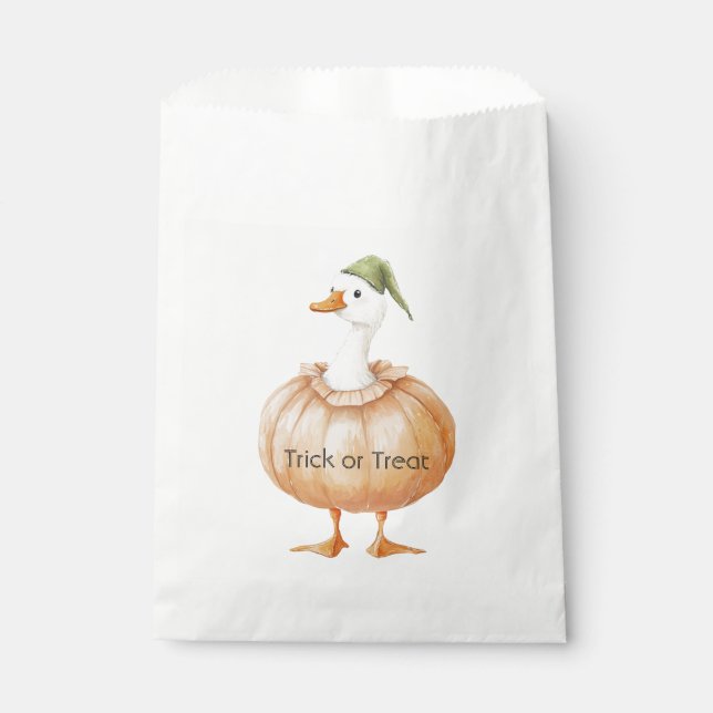 Goose Pumpkin   Favour Bag (Front)