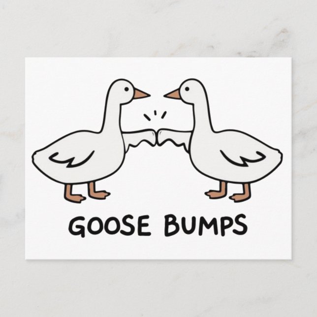 Goose pumps  announcement postcard (Front)