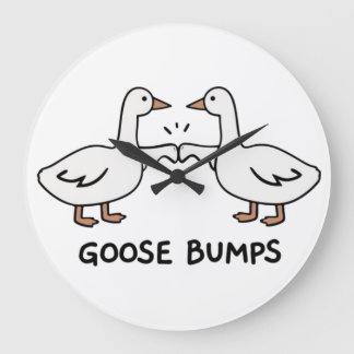 Goose pumps large clock