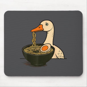Goose Ramen Anime Kawaii Cat Eating Ramen Noodles Mouse Pad
