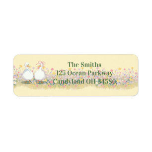 Goose return shipping label