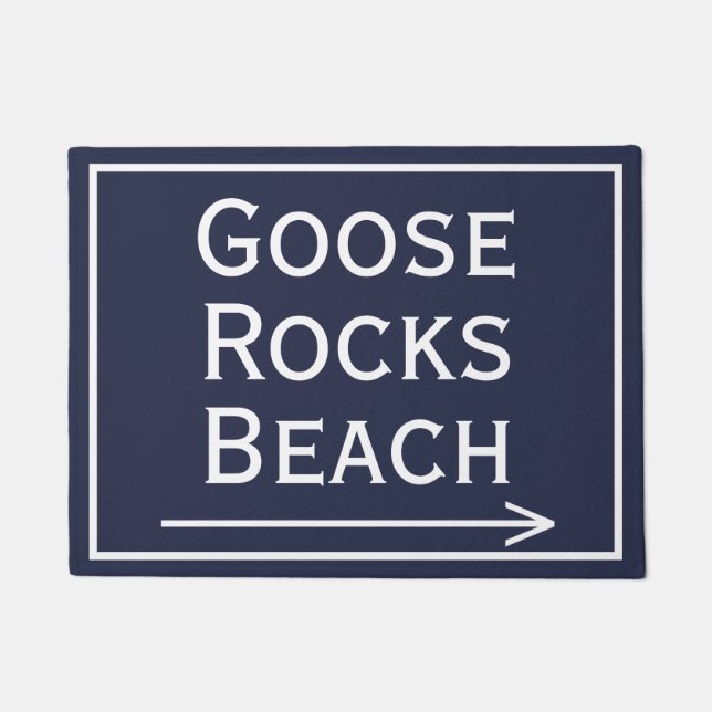 Goose Rocks Beach Doormat (Front)