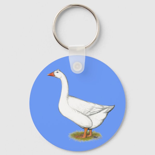 Goose Roman Tufted Keychain (Front)