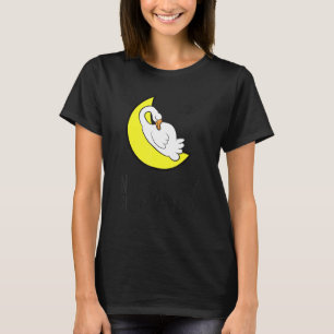 Goose Tired Nap All Day Sleep All Night Cute Goose T-Shirt