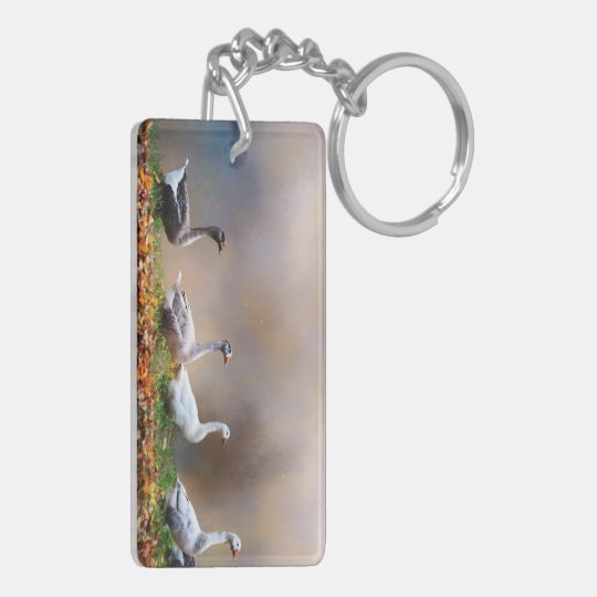 Goose Walking Key Chain