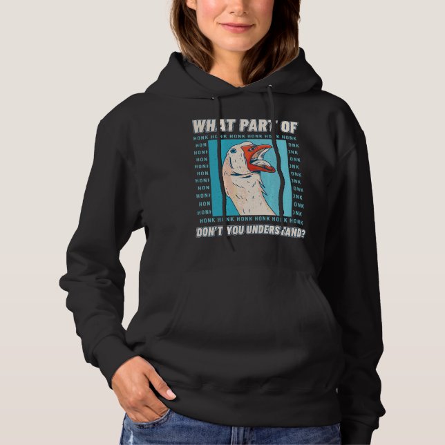 Goose  Waterfowl Bird Farming Gander Animal Hoodie (Front)