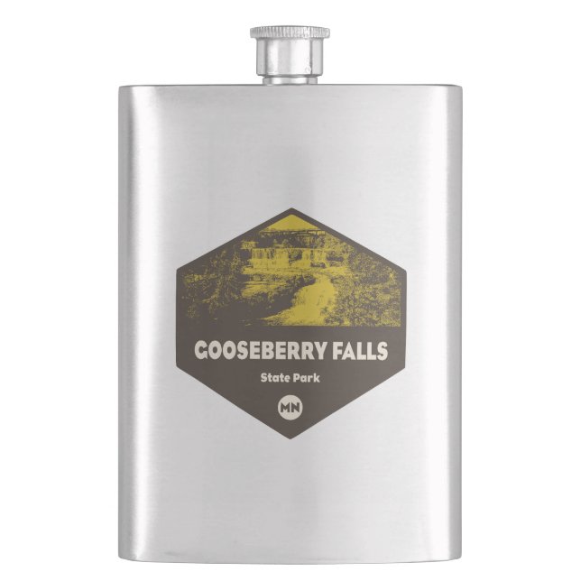 Gooseberry Falls State Park Minnesota Hip Flask (Front)