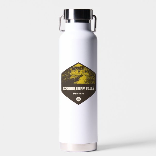 Gooseberry Falls State Park Minnesota Water Bottle (Front)