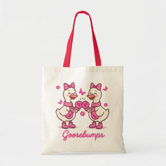 Goosebumps Breast Cancer Awareness Geese Tote Bag