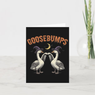 Goosebumps Funny Witch Goose Bumps Puns Halloween Card