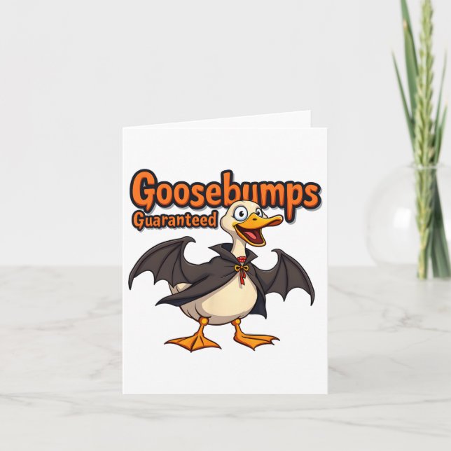 Goosebumps Guaranteed Funny Halloween  Card (Front)