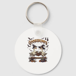 Goosebumps Halloween Geese Witch Hats Magic Book_1 Keychain