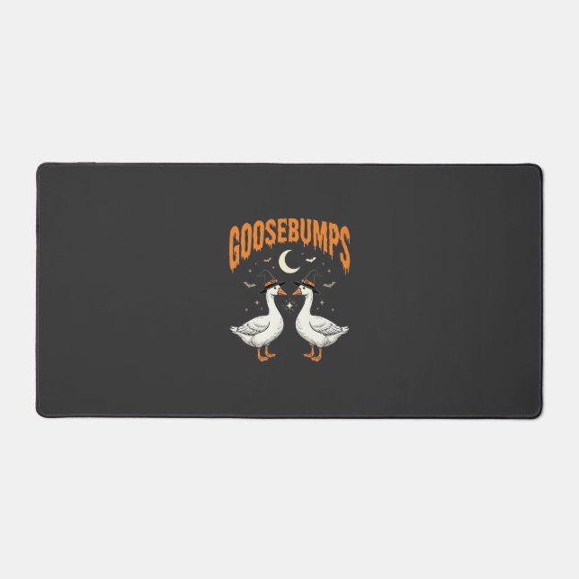 Goosebumps Halloween Witch Geese Vector Design Desk Mat (Front)