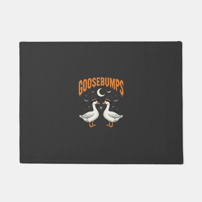 Goosebumps Halloween Witch Geese Vector Design Doormat (Front)
