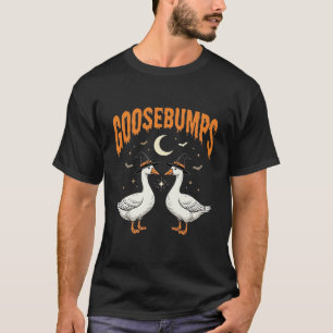 Goosebumps Halloween Witch Geese Vector Design T-Shirt