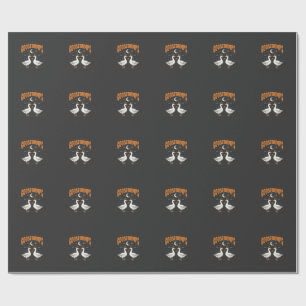 Goosebumps Halloween Witch Geese Vector Design Wrapping Paper