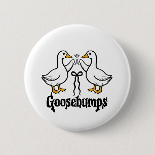 Goosebumps Silly Goose Funny Best Friends  2 Inch Round Button
