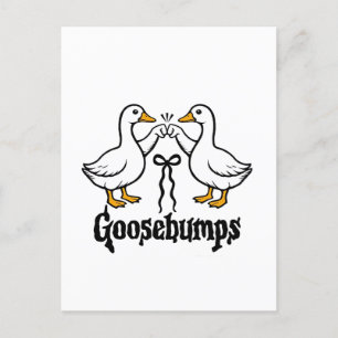 Goosebumps Silly Goose Funny Best Friends  Invitation Postcard