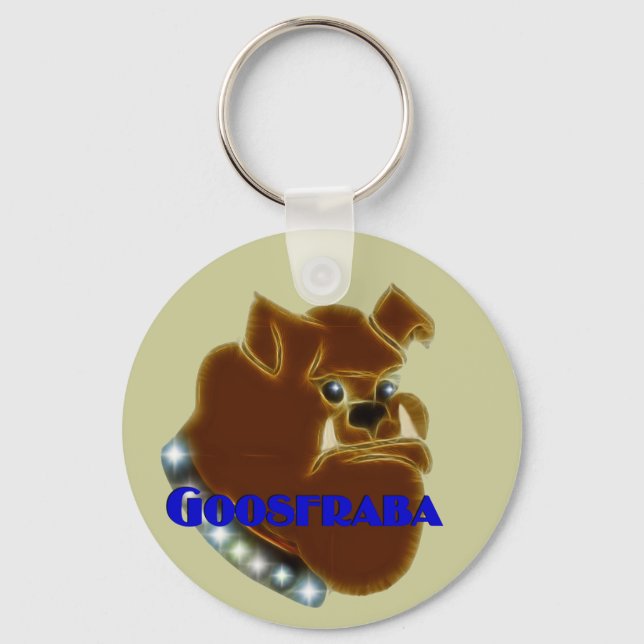 Goosfraba Bulldog Keychain (Front)