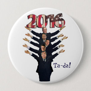 GOP 2016 Candidates for President 4 Inch Round Button