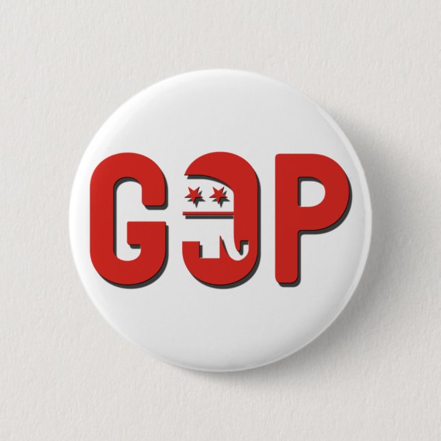 GOP 2 INCH ROUND BUTTON (Front)