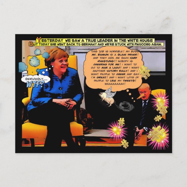 GOP and Pinocchio Postcard (Front)