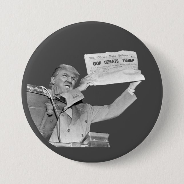GOP Defeats Trump 3 Inch Round Button (Front)