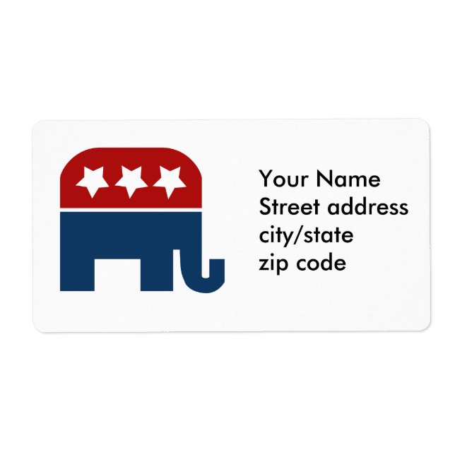 GOP éléphant Logo design républicain (Devant)