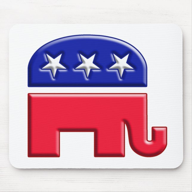 GOP Elephant Logo Mouse Pad (Front)