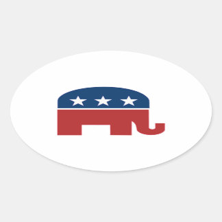 GOP elephant sticker