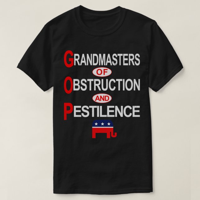 GOP Grandmasters of Obstruction and Pestilence 3 T-Shirt (Design Front)