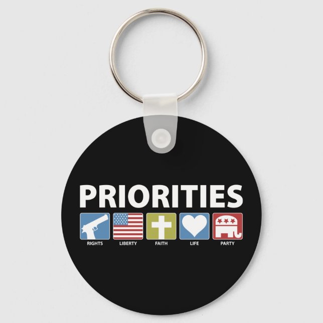 GOP Priorities Keychain (Front)