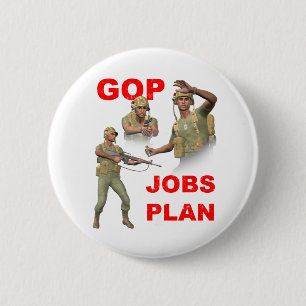 GOP, Republicans, Jobs Plan 2 Inch Round Button