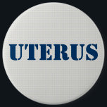 GOP Uterus Obsession- Pro-Democratic 6 Inch Round Button<br><div class="desc">G O P uterus obsession pro-democratic pro-choice button . Fully customizable text.</div>