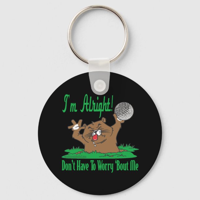 Gopher and the Golfball Keychain (Front)