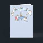 GOPHER BAROQUE Birthday Card<br><div class="desc">A gopher harpsichordist and violinist make lovely music,  while gopher putti look on.</div>