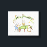 GOPHER BAROQUE by Sandra Boynton Canvas Print<br><div class="desc">GOPHER BAROQUE: Two wildly enthusiastic gopher musicians—harpsichord and violin—go for broke. A famous and beloved classic (and classical) Boynton design,  in print since 1977,  and redrawn and updated by her in 2022.</div>